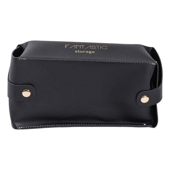 Салфетница из эко кожи в машину 21х12х8 см контейнер для салфеток Черный HP-3-210B | Зображення 3