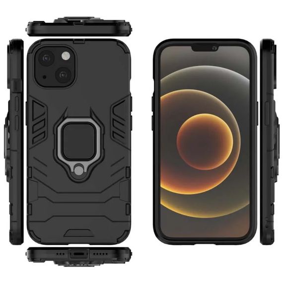 Чехол бампер Primolux Ring Armor для Apple iPhone 14 Plus - Black | Зображення 5