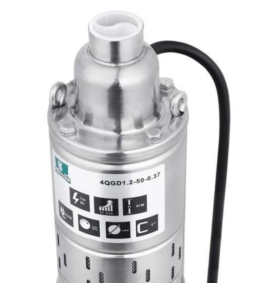 Насос глубинный вихревой PUMPMAN 4QGD1.2-50-0.37 кВт Нmax 80 м Qmax 1,5 куб.м 370 Вт (CV029777) | Зображення 3