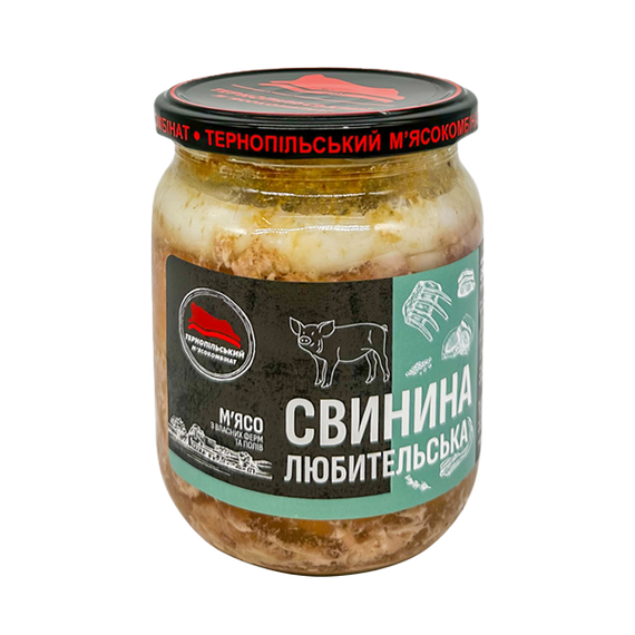 Свинина Любительська Тернопільський м'ясокомбінат 500 г
