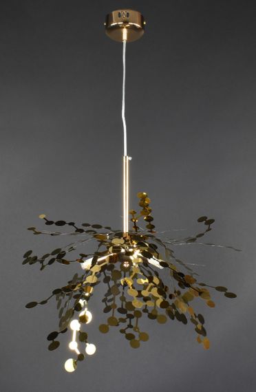 Люстра підвісна на 3 лампочки 27344 Золото 50-200х50х50 см. | Зображення 2