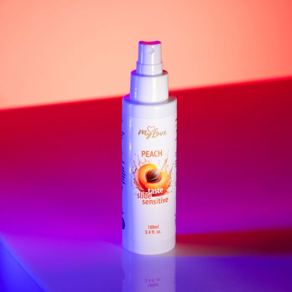 Інтимний гель-лубрикант - MyLove Taste Slide Sensitive Peach, 100 мл | Зображення 1