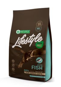 Корм Nature's Protection Lifestyle Grain Free White Fish Adult Cat сухий з білою рибою для дорослих котів 1.5 кг