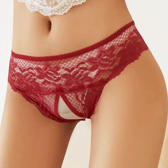 Еротичні труси Babydoll 3XL/4XL Бордовий 9294-2 | Зображення 3