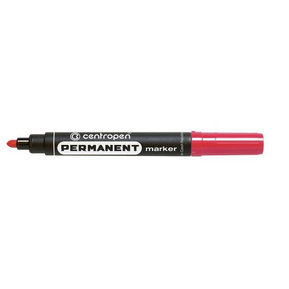 Маркер перманентний CENTROPEN, червоний, 2,5 мм 8566-2 (596)