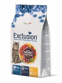 Корм Exclusion Cat Adult Beef сухий з яловичиною для дорослих котів 1.5 кг