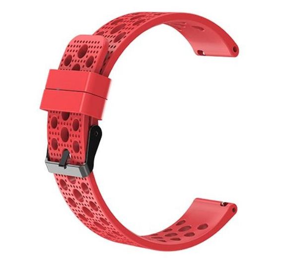 Спортивный ремешок с перфорацией для часов Samsung Galaxy Watch 42 mm (SM-R810) - Red | Зображення 1