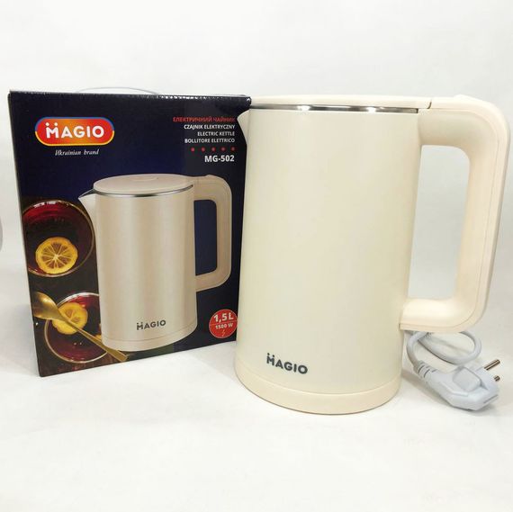 Качественные электрочайник MAGIO MG-502, Электрочайник отличный, Лучший BP-552 бюджетный электрочайник | Зображення 2