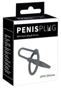 Ерекційне кільце - Penis Plug With Glans Ring Sex Aura