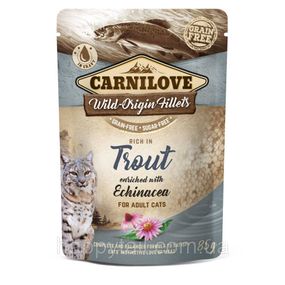 Влажный корм Carnilove Trout с форелью и эхинацеей для кошек — беззерновой пауч 85 г