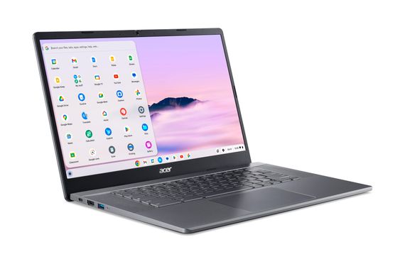 Ноутбук Acer Chromebook Plus CB515-2H 15' FHD IPS, Intel i5-1235U, 16GB, F512GB, UMA, ChromeOS, сірий (NX.KNUEU.004) | Зображення 6
