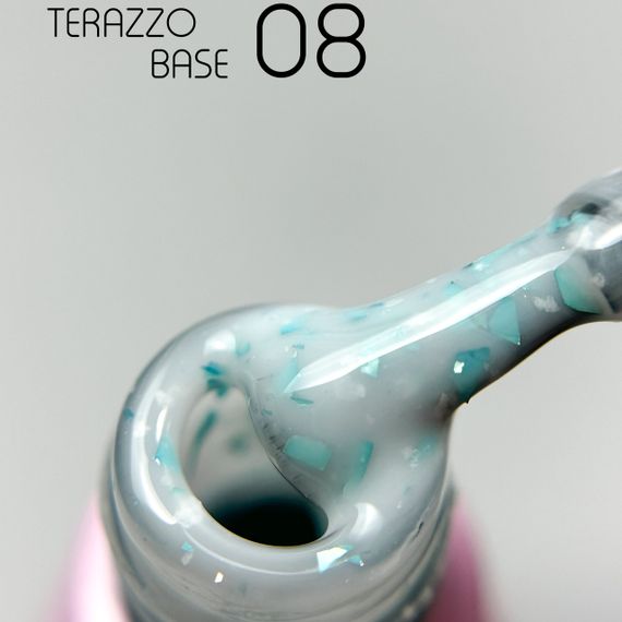 База для гель-лаку Toki-Toki Terazzo Base TR08 с поталью 5мл | Зображення 1