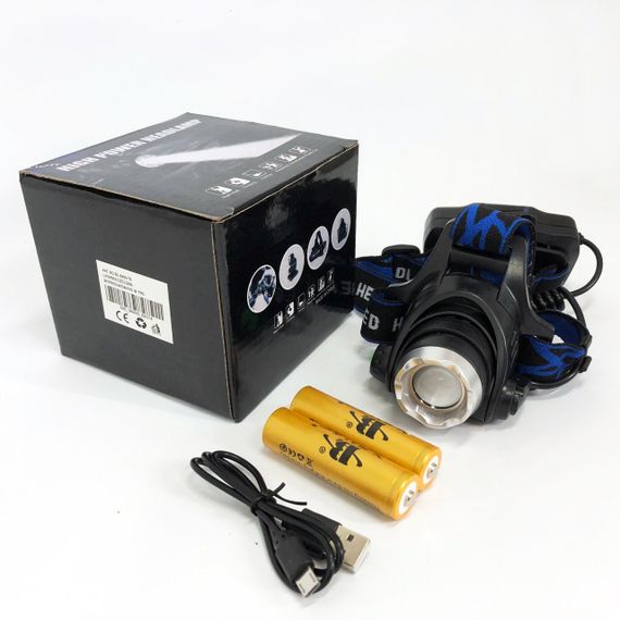 Фонарь аккумуляторный для рыбалки Police BL-6699 (204C), Головной фонарик, Легкий фонарик на голову DW-64