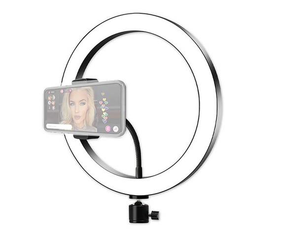 Студийная 360° светодиодная LED лампа со штативом с держателем для телефона XPRO LIVE LIGHT SMN-12  (949_8248) | Зображення 3
