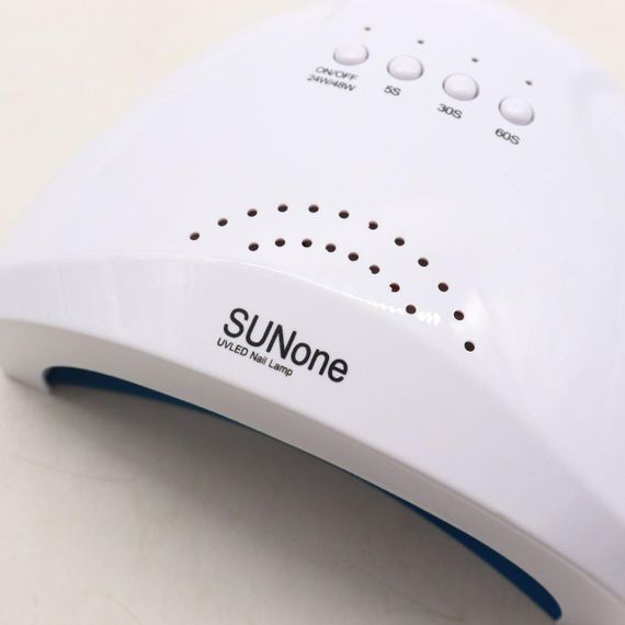 Лампа для манікюру 48 Вт LED+UV SUN ONE WHITE / Лампа для сушіння гель лаку / Настільна манікюрна лампа | Зображення 3