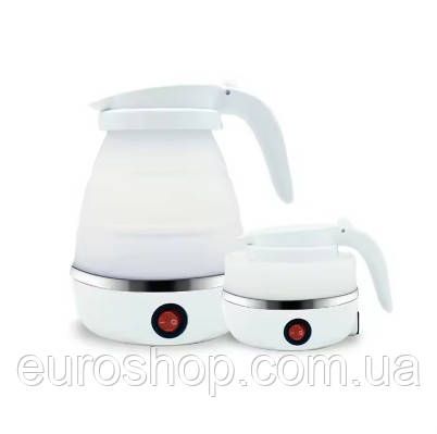 Чайник електричний силіконовий складаний Edenberg EB-83596 600 мл, чайник дорожній, електрочайник портативний | Зображення 1