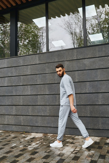 Комплект Марсель оверсайз серый S L | Зображення 6