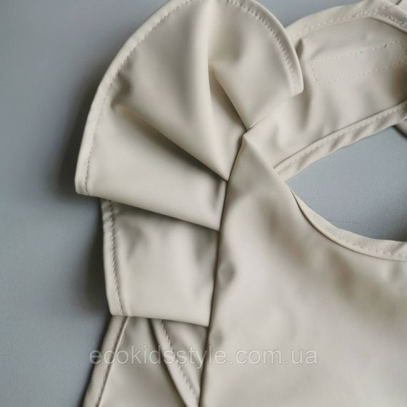 Дитячий багаторазовий не промокаючий нагрудник фартушок з рюшами | Зображення 2