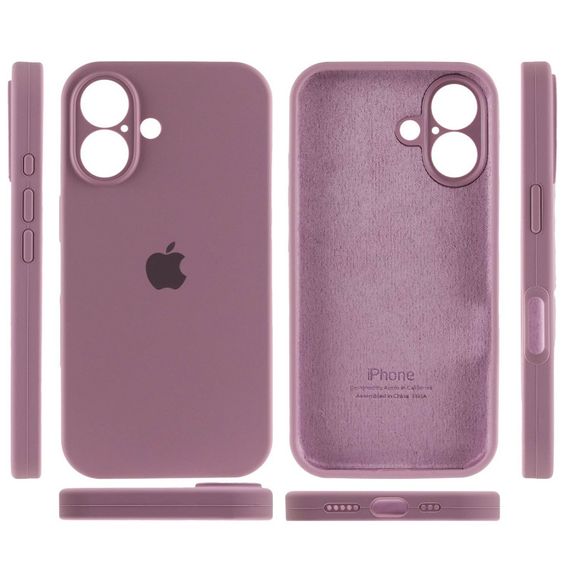 Чохол Silicone Case Full Camera Protective (AA) для Apple iPhone 16 (6.1") Ліловий / Lilac Pride | Зображення 2