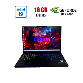 Ігровий ноутбук Б-клас Lenovo Legion Pro 7 16IRX8H / 16" (2560x1600) IPS / Intel Core i9-13900HX (24 (32) ядра по 3.9 - 5.4 GHz) / 16 GB DDR5 / 1000 GB SSD M.2 / nVidia GeForce RTX 4080, 12 GB GDDR6, 192-bit / WebCam б/в