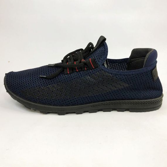 Спортивні кросівки чоловічі літні 44 розмір. Літні кросівки сітка чоловічі. Модель 32591. XL-190 Колір: синій | Зображення 8