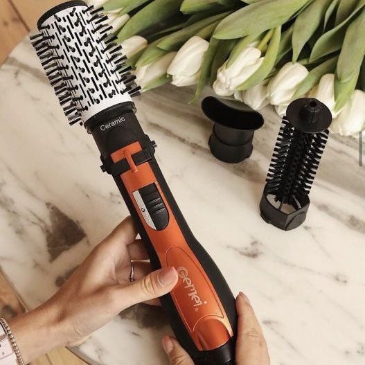 Фен щітка з насадкою, що обертається Gemei Gm-4828 | Фен браш gemei | Фен із насадкою брашинг | Повітряний стайлер HU-343 для | Зображення 3