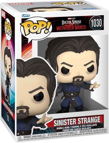 Колекційна фігурка Funko Pop Marvel Доктор Стрендж у мультивсесвіті божевілля Сіністер Стрендж