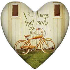 Подушка сердце XXL I like things that make you... 57x57 см (6PS_WOL024)