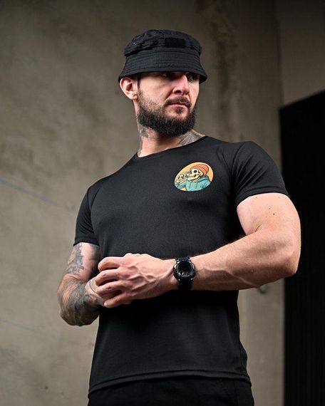 Тактична потоотводна футболка Revo black ПП7727 | Зображення 4