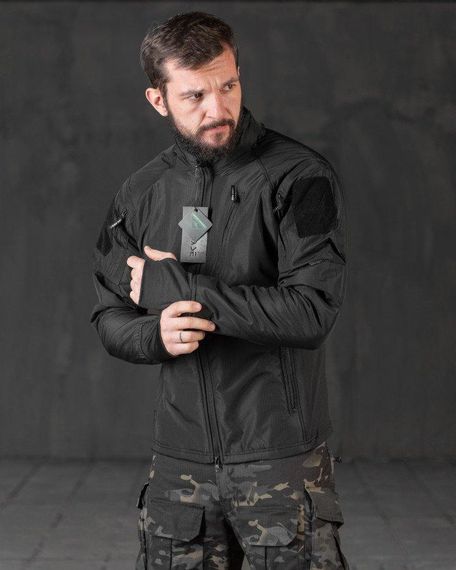 Весняна тактична куртка carrier (аналог uf pro) чорна ВТ0546 | Зображення 1