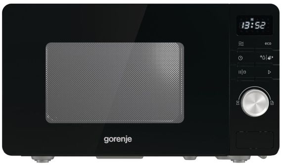Мікрохвильова піч Gorenje MO20A3B / 20 л/800 Вт./електронне керування/LED-дисплей/ чорна (MO20A3B)