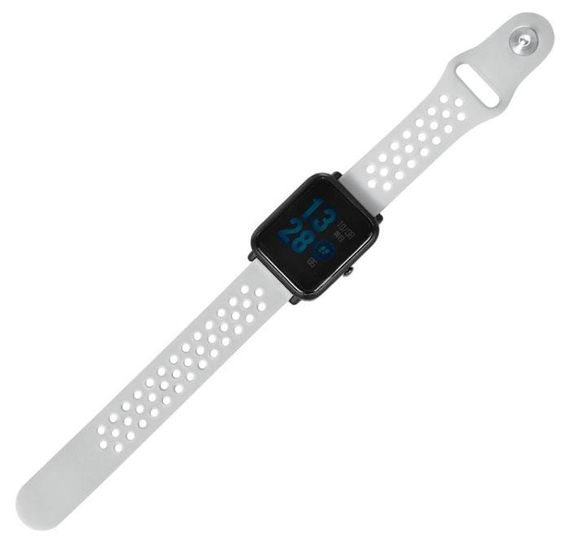 Спортивний ремінець Primo Perfor Sport для годинника Xiaomi Huami Amazfit Bip / Amazfit GTS - Grey&White | Зображення 3