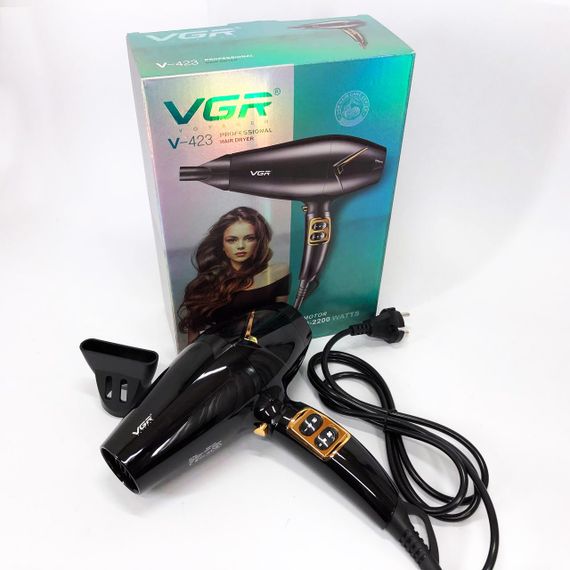 Потужний фен гребінець VGR V-423, Малошумний фен для укладання волосся, Супер FM-788 потужний фен | Зображення 5