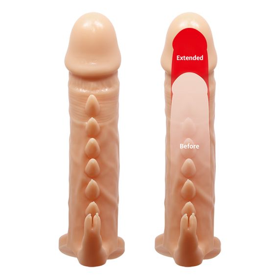 Насадка на член - Pretty Love Emmitt Penis Sleeve Flesh | Зображення 6
