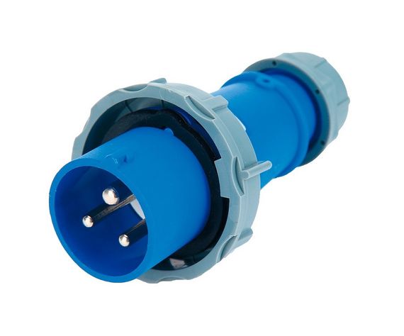 Вилка 0132 2Р+PЕ 16А 220В IP67 переносная Ny95502040