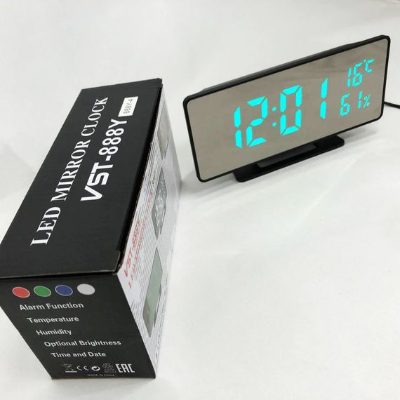 Годинник світлодіодний настільний хороший VST-888Y, Класний настільний годинник KU-53 | Зображення 4