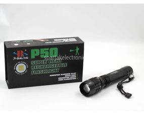 Фонарик ручной BL P08 -P50 2*18650 battery (60) 15шт в уп