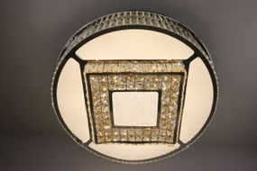 Люстра стельова кришталева LED з пультом 25678 Хром 19х72х72 см.