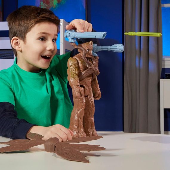 Ігрова фігурка Ґрут Марвел Вартові Галактики Оригінал Marvel Studios Blast 'N Battle Groot Action Figure Hasbro | Зображення 9