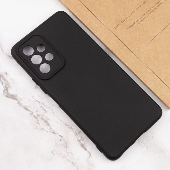Чохол TPU GETMAN Liquid Silk Full Camera для Samsung Galaxy A13 4G Чорний / Black | Зображення 3