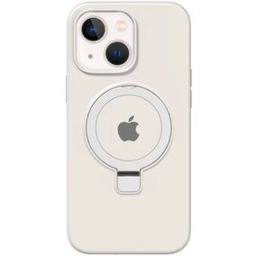 Чохол Silicone Case Full Protective with Ring для Apple iPhone 13 / 14 (6.1") White