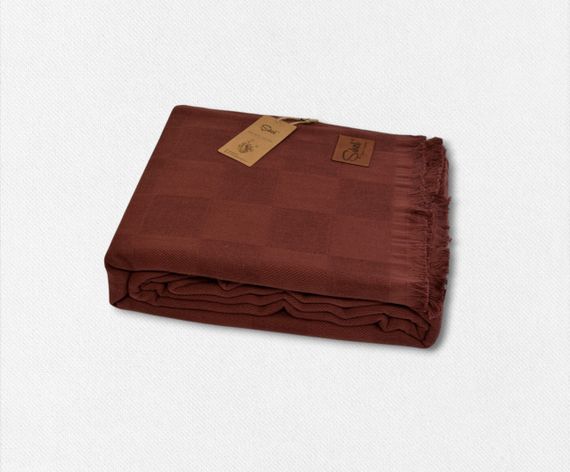 Вафельне покривало Sikel 210×240 см. Elegan Bordo