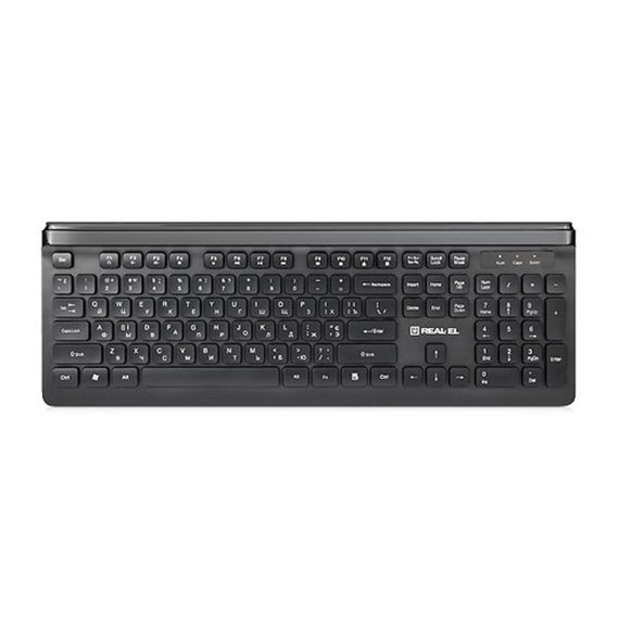 Клавіатура REAL-EL 7085 Comfort Black | Зображення 2