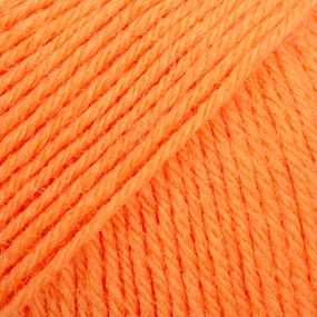 Drops Fabel - Uni print, 119 electric orange