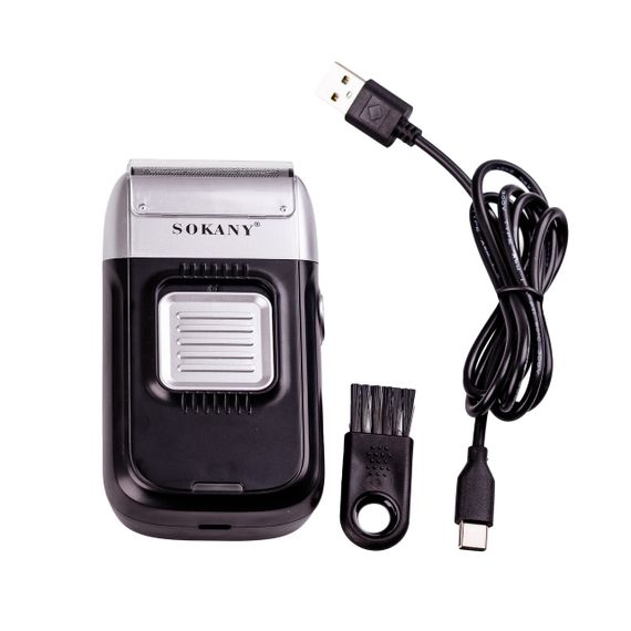 Електробритва-шейвер SOKANY SK-385 на акумуляторі 1400 мАг Срібло | Зображення 2