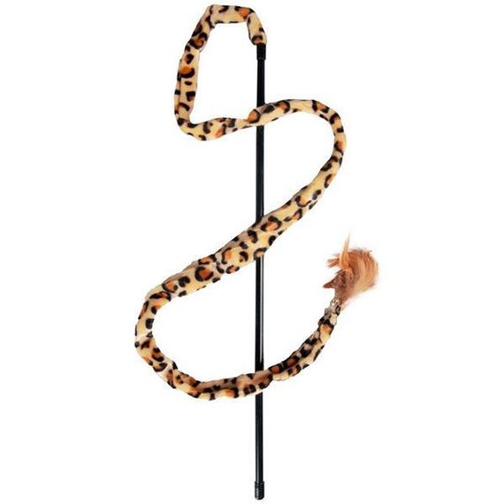 Flamingo Leopard Fishing Rod фламинго леопард удочка дразнилка игрушка для котов