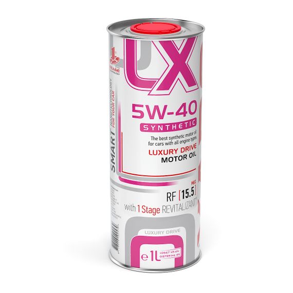 Синтетична олива XADO Luxury Drive 5W-40 SYNTHETIC жерстяна банка 1 л