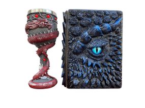 Подарунковий набір Келих 3D Танард Red і Блокнот 3D «Книга тіней і Глубін»