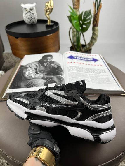Чоловічі кросівки Lacoste L003 2K24 All Black Silver (текстиль) A3921 45 28.5 см | Зображення 5