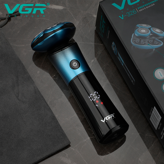 Электробритва VGR V-326, роторная, IPX6, LED дисплей | Зображення 4